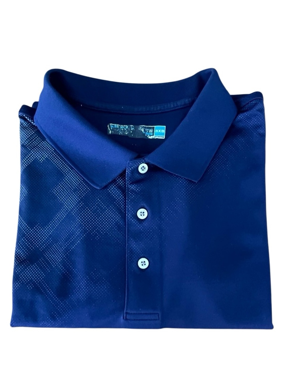 Roundtree & Yorke Performance Men’s 3XB Big & Tall Navy Blue Golf Polo Shirt